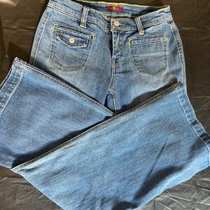 Girls size 12 7 for All Mankind wide leg jeans